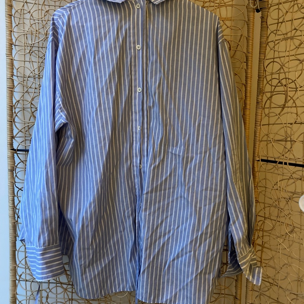 Classic Blue Striped Shirt